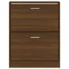 vidaXL Szafka na buty brązowy dąb 59x17x81 cm materiał Podgląd zdjęcia produktu 11