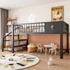 Letto a castello basso Merax, letto a soppalco 90×200 cm Anteprima dell’immagine prodotto 2