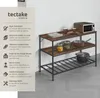 Étagère de cuisine Akeley - Bois foncé industriel, rustique Voir les images du produit 2