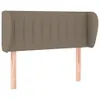 vidaXL Kopfteil mit Ohren Taupe 93x23x78/88 cm Stoff Produktbild-Vorschau 1