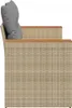 vidaXL Gartensofa mit Kissen 2-Sitzer Beige Poly Rattan Produktbild-Vorschau 5