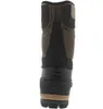 The back view of a brown and black winter boot. Produktbild-Vorschau
