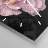Wanduhr - Quadrat - Glasuhr - Hibiskus Blume Rosa - 40x40cm Produktbild-Vorschau 5
