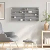 vidaXL Vitrinenschrank Grau Sonoma 100x8,5x50 cm Produktbild-Vorschau 3
