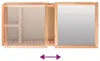 zrcadlová skříňka vidaXL 80x17x34 cm ořechový masiv Náhled obrázku produktu 7