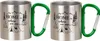 2 Stück Outdoorbecher Karabiner Spruch Metall 200ml Produktbild-Vorschau 1