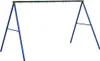 A metal swing set frame with blue legs and a dark green top bar, set against a white background. Anteprima dell’immagine prodotto