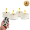 Meisterhome® XXL LED tea lights set di 4 - Candele senza Anteprima dell’immagine prodotto 1