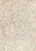 Teppich recyceltes Leder Schachbrett weiß 120x170 Produktbild-Vorschau 1