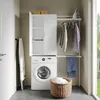 Waschmaschinenschrank Vicco Martha Weiß 64 x 190 cm mit 2 Produktbild-Vorschau 6