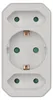 3-drożny adapter gniazda EMOS: 2x gniazdo Euro + 1x gniazdo Podgląd zdjęcia produktu 2
