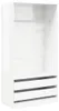 vidaXL Kleiderschrank Hochglanz-Weiß 100x50x200 cm Produktbild-Vorschau 1