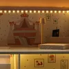 Drevený domček pre bábiky LULILO Peonio 70 cm, LED, ružový Náhľad obrázku produktu 4