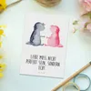 Mr. & Mrs. Panda Postkarte Axolotl Liebe - Weiß - Geschenk, Produktbild-Vorschau 2