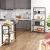 Ruchoma półka kuchenna Houseland Timmo brązowa/czarna Podgląd zdjęcia produktu 6