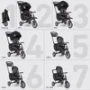 Tricycle pliant smarTrike 7 en 1 et Buggy STR7- Noir urbain Voir les images du produit 6