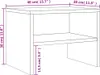 vidaXL Nachttische 2 Stk. Grau Sonoma 40x30x30 cm Produktbild-Vorschau 8