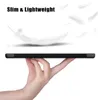 A hand holding a slim, black case against a white background with feathers. Produktbild-Vorschau