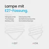 Modee E27 Halogen Kugellampe P45 28W 370lm 2700K Warmweiß Produktbild-Vorschau 4