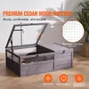 SucceBuy 38x24x13 Zoll Schildkröten-Lebensraum, hölzernes Produktbild-Vorschau 2