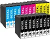 A collection of ink cartridges arranged in two rows against a white background. Produktbild-Vorschau