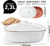 Römertopf Ovaler Brottopf aus natürlicher Keramik Produktbild-Vorschau 4
