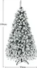 A full shot of a flocked artificial Christmas tree with a white background. Produktbild-Vorschau