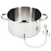A stainless steel steam juicer pot with a tube and clamp. Náhľad obrázku produktu