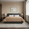 vidaXL Ganzjahresbettdecke 220 x 240 cm Keine Taupe Produktbild-Vorschau 4
