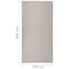 vidaXL Tappeto per esterni a trama piatta 100x200 cm grigio Anteprima dell’immagine prodotto 5