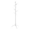 A white coat rack with a tree-like design, standing on a white background. Produktbild-Vorschau