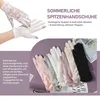 Blumen Spitze Handschuhe Damen, UV Schutz Sommerhandschuhe Produktbild-Vorschau 2