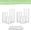 Glasseam Zylinder Vase Glas Klar, Blumenvase Modern 6 Stück Produktbild-Vorschau 8
