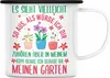 Trendation -  Gärtnerin Geschenk Emaille Tasse mit Spruch Produktbild-Vorschau 1