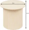 Atmosphera | Couchtisch Set - Beige - Geriffelte Tische - Produktbild-Vorschau 3