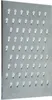 A flat, rectangular metal plate with a grid of small, round protrusions. The plate is silver in color and appears to be a spare part. Produktbild-Vorschau