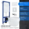Aloni Dusch‑WC Komplettset spülrandlos wandhängend mit Produktbild-Vorschau 2