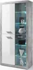 Vitrine Blanc brillantReproduction béton, 4 portes, Voir les images du produit 10