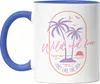 Wild and Free just like the Sea Tasse Blau Strandkind Produktbild-Vorschau 1