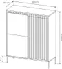 BETTSO Kommode SENSO 103x123 cm Schwarz – Hohe Kommode mit Produktbild-Vorschau 8
