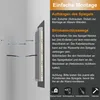 LED Badspiegel Oval 100×60cm mit Beschlagfrei Bluetooth Uhr Produktbild-Vorschau 10