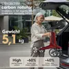 ELONEO Carbon rolstoel, inklapbaar en lichtgewicht, met Productafbeelding-voorbeeld 3