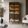 Vitrine LINEA LOFT mit LED-Beleuchtung, Eiche Dunin + Produktbild-Vorschau 2