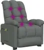 masážní křeslo vidaXL Electric Dark Grey Fabric Náhled obrázku produktu 3