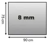 Glasbodenplatte, Bodenschutzplatte, Glasvorlegeplatte, 8mm, Produktbild-Vorschau 3