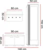 Garderobenset PIK-2, Dielenset, Flurgarderobe Produktbild-Vorschau 7