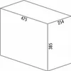 A 3D line drawing of a rectangular prism with dimensions labeled. Náhľad obrázku produktu