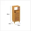 Armoire de salle de bains debout en bambou Voir les images du produit 13