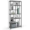 A tall, multi-shelf bookshelf filled with decorative items. Náhled obrázku produktu