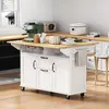 Merax Chariot de service îlot de cuisine sur roulettes, Voir les images du produit 2